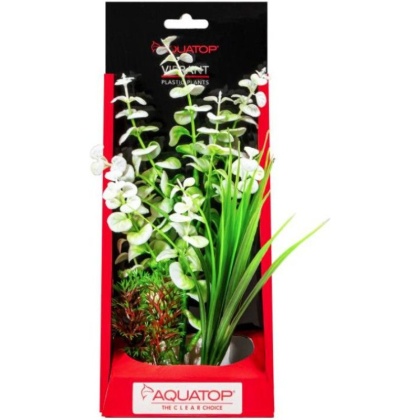 Aquatop Vibrant Wild Aquarium Plant White - 10