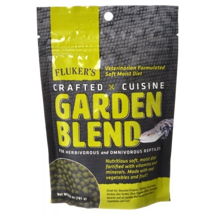 Flukers Crafted Cuisine Garden Blend Reptile Diet - 6.75 oz