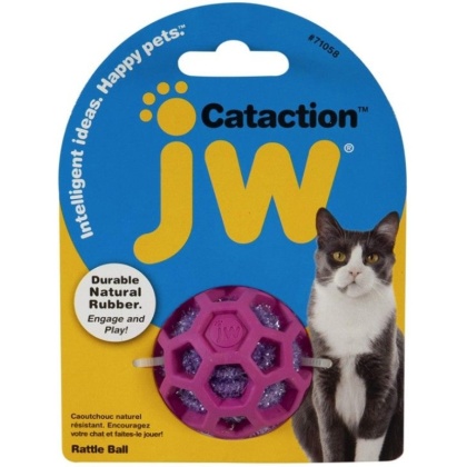 JW Pet Cataction Rattle Ball Interactive Cat Toy  - 1 count