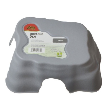 Zilla Durable Den for Reptiles - Gray - Large - (10.6\