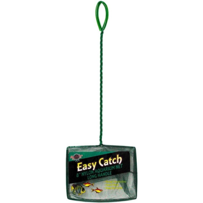 Blue Ribbon Pet Easy Catch Coarse Nylon Aquarium Net with Extra Long Handle - 1 count (8\