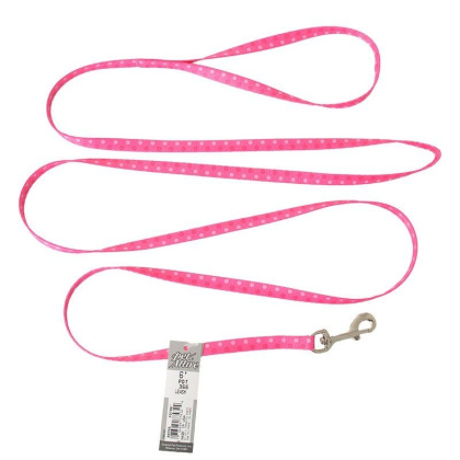 Pet Attire Styles Polka Dot Pink Dog Leash - 6\' Long x 3/8\
